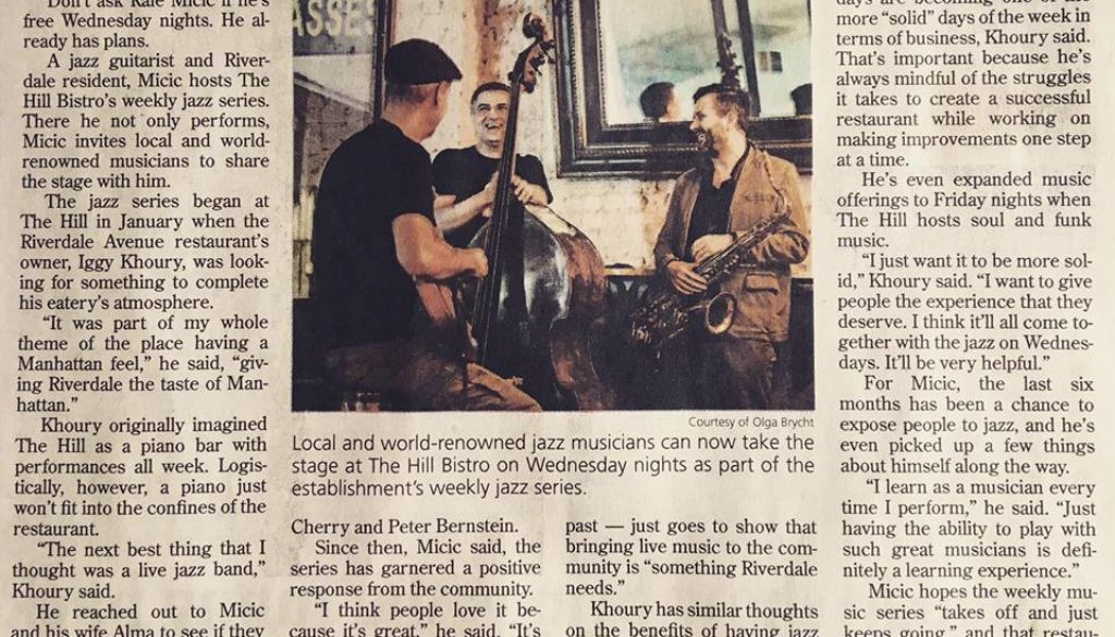 Rale Micic featured in Riverdale Press